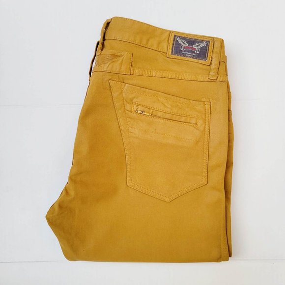 New Men's ROBIN'S JEAN sz 38 MOTARD Slim Coated Jeans